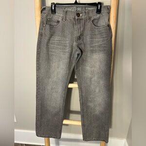 ✨Ring Of Fire 32/30 strait leg Men's Gray Jeans casual denim